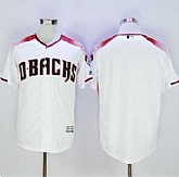 Arizona Diamondbacks Blank White-Brick New Cool Base Stitched Baseball Jersey,baseball caps,new era cap wholesale,wholesale hats